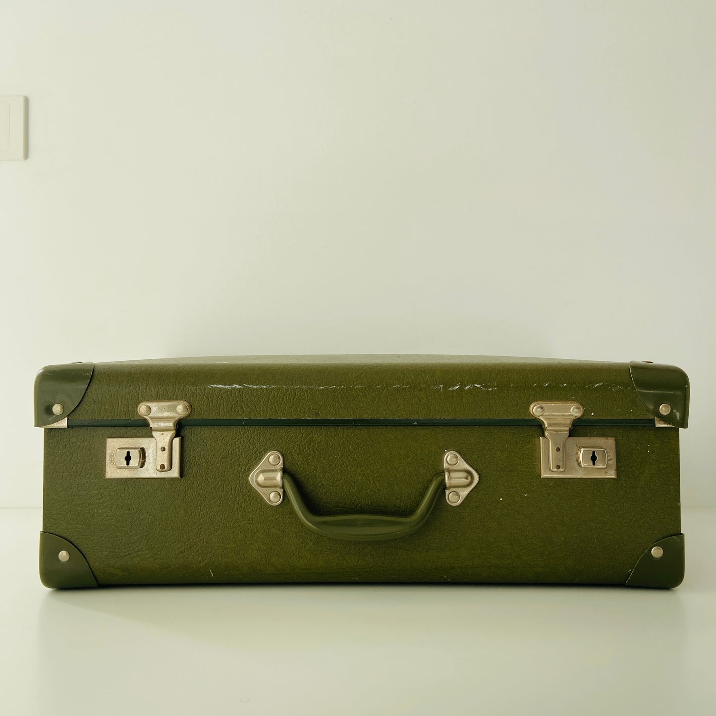 Vintage Green Suit Case STORAGE