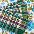 Picnic Caravan Set FOUR Cotton Napkins NEW OLD STOCK