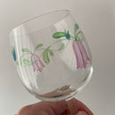 Pair BOHEMIA Summer Flowers Crystal Glasses BOXED