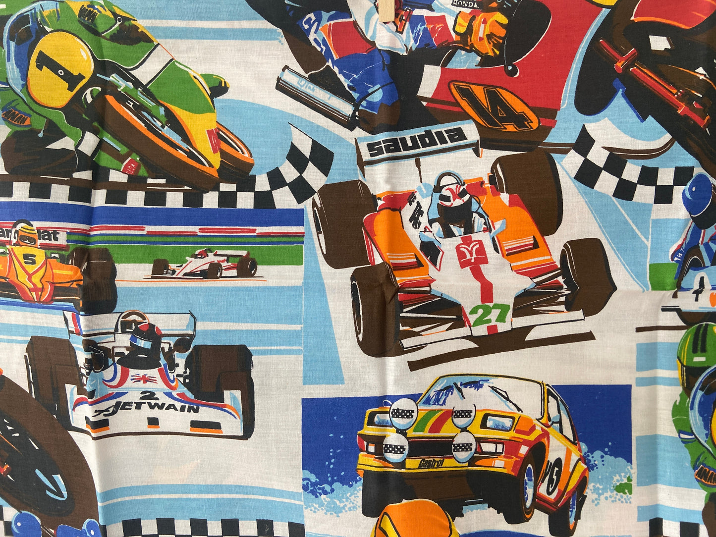 OLD New STOCK Cotton Vintage Pillow Case Cars BOYS Bedroom