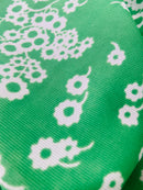 290cms Green FLoral Vintage Nylon FABRIC