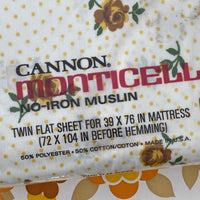 No Iron Muslin Sheet Set Vintage UNUSED Old New Stock