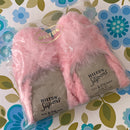 Retro UNUSED Hilton Pink Fluffy Slippers