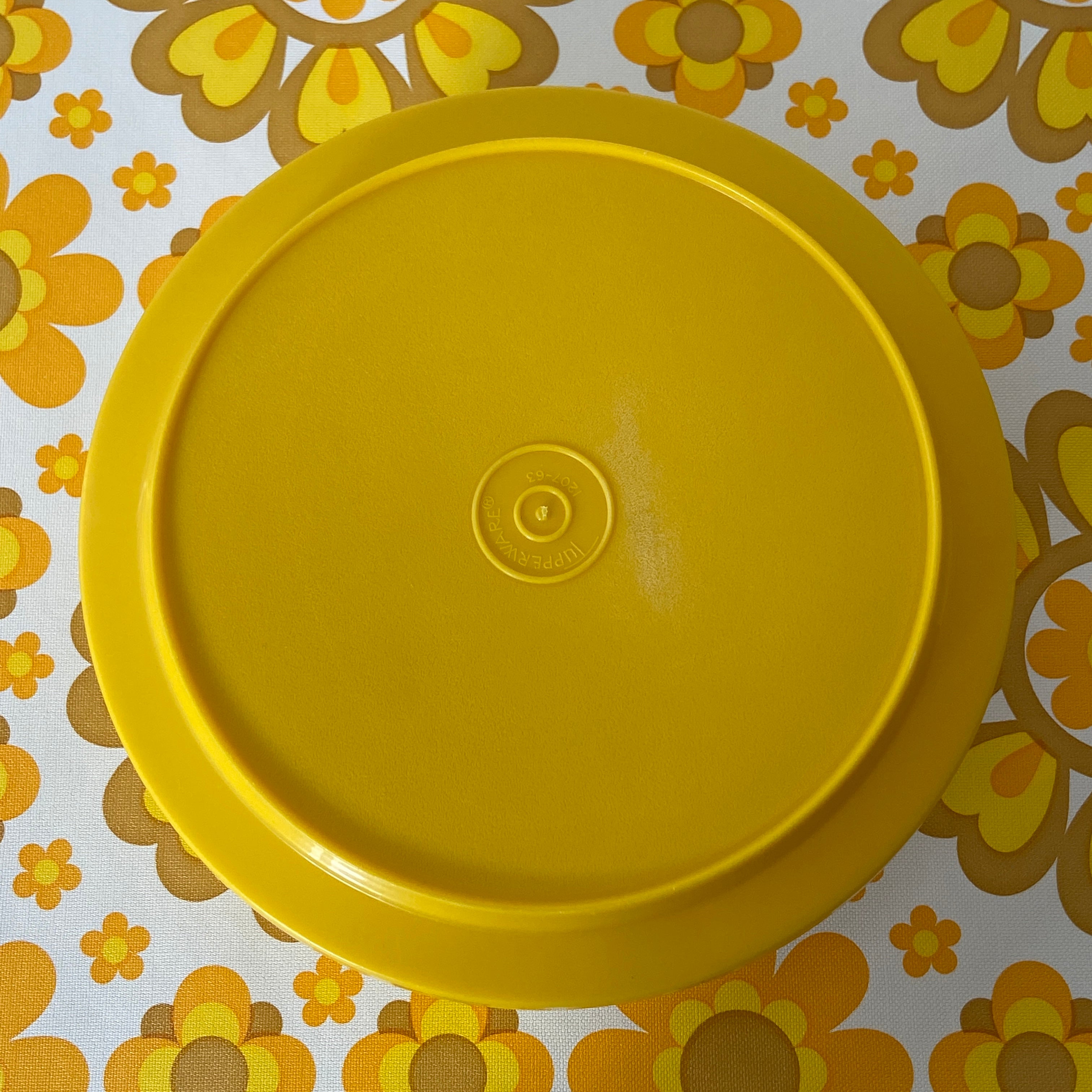 Deep Tupperware Yellow Retro Kitchen Storage Container