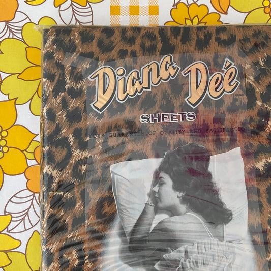 RETRO Unused Old Stock Bed Sheet SET Diana Dee