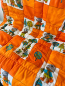 BRIGHT VINTAGE Quilt Vintage Bedding Childrens Bedroom