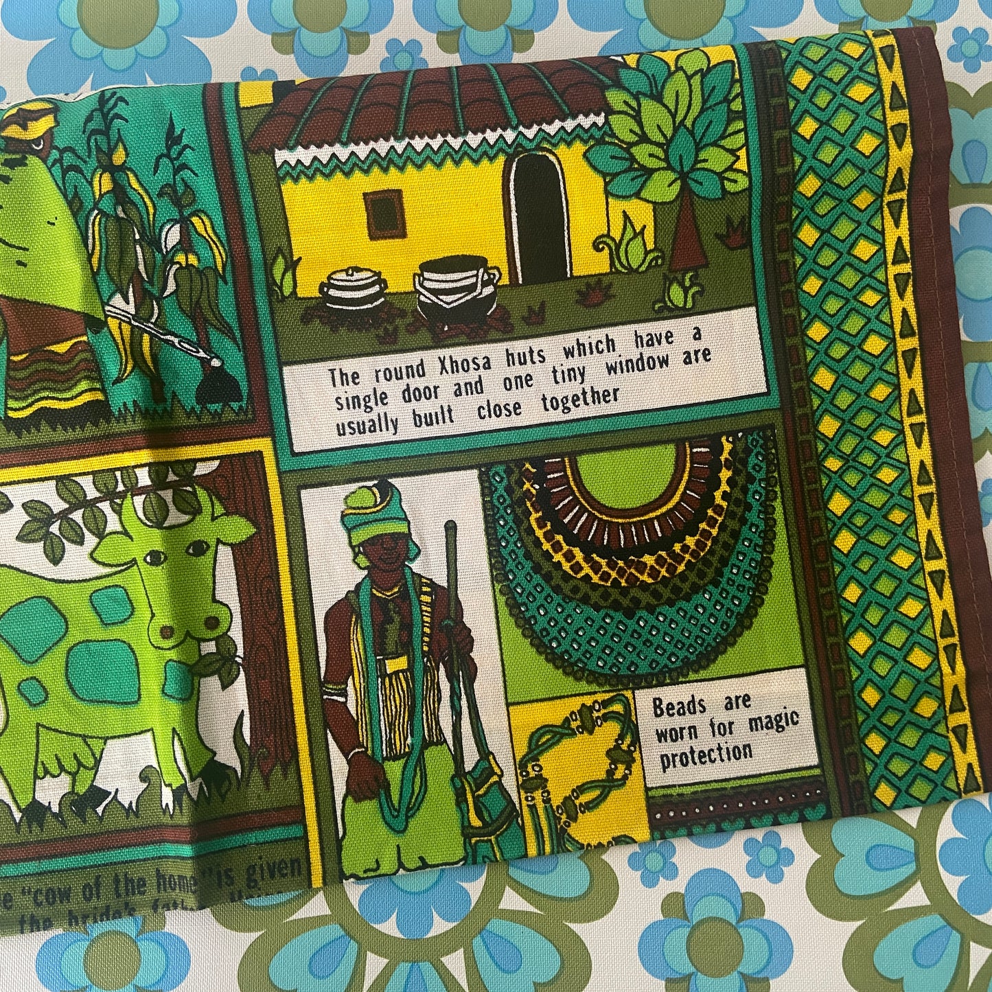 Africa Cotton Tea Towel GREEN