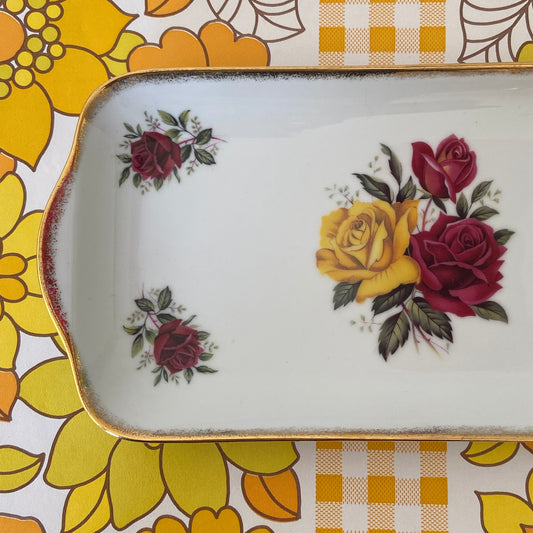 WESTMINSTER 759 Cake Sandwich Plate Roses