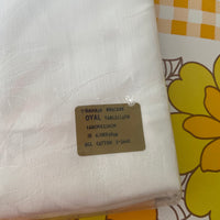 MARISA Oval Table Cloth VINTAGE NOS All Cotton