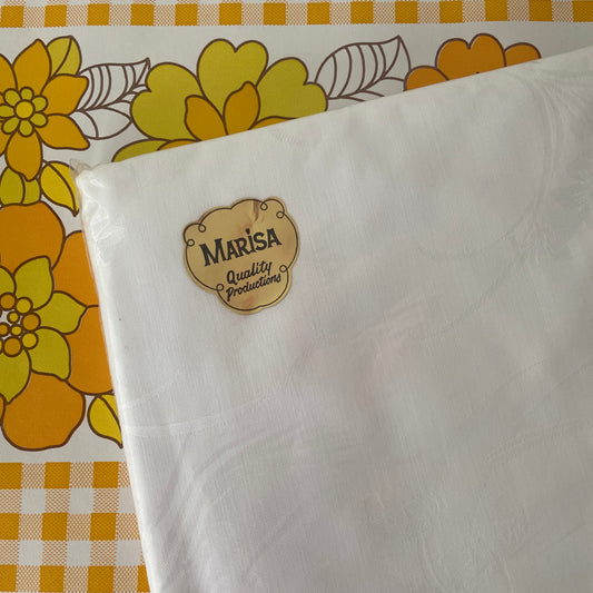 MARISA Oval Table Cloth VINTAGE NOS All Cotton