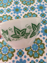 Green Leaf Mixing Bowl RETRO Vintage