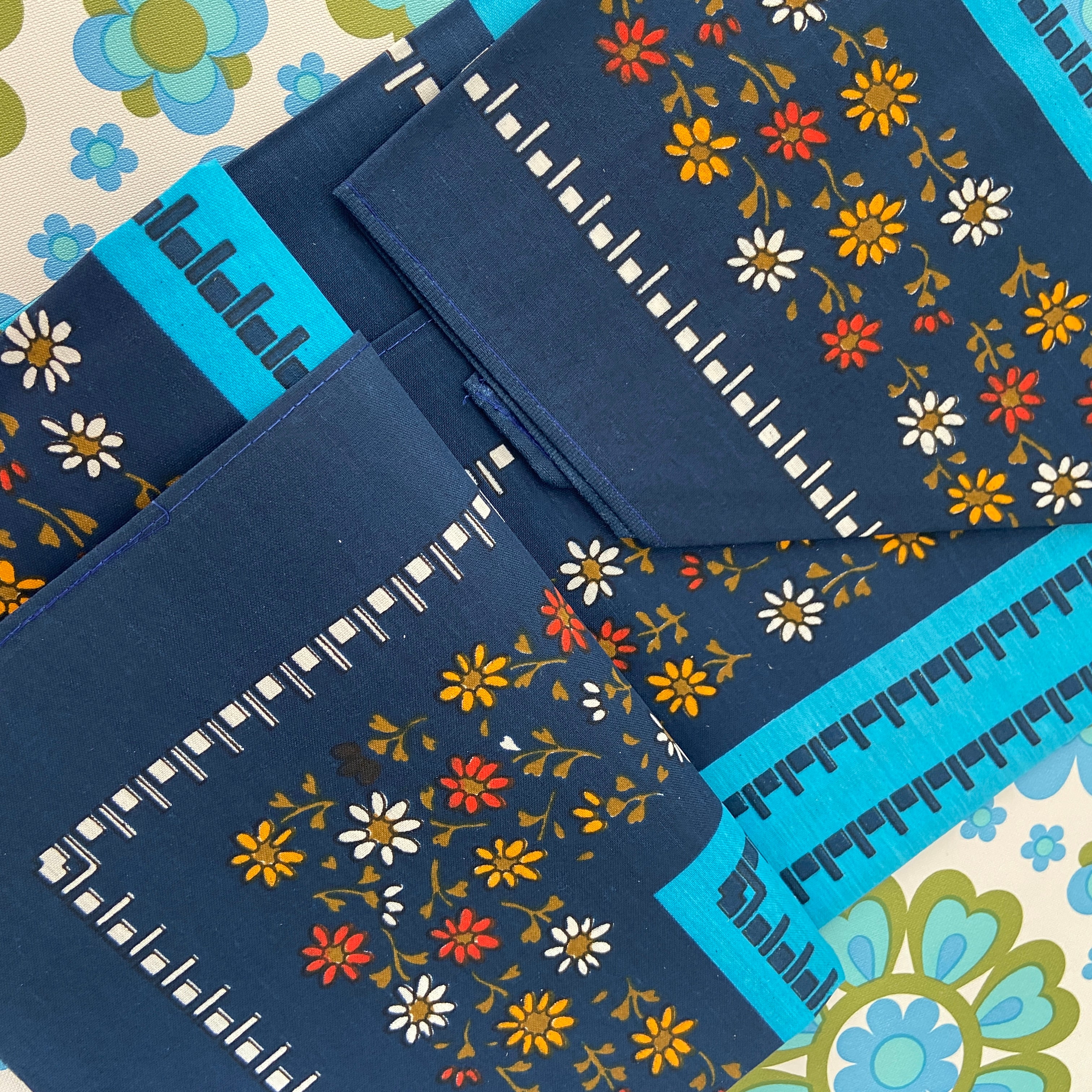 Made in Brazil NOS Blue Table Cloth