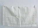 ITALIAN Linen Pillow CASE Bright WHITE Vintage Embroidered