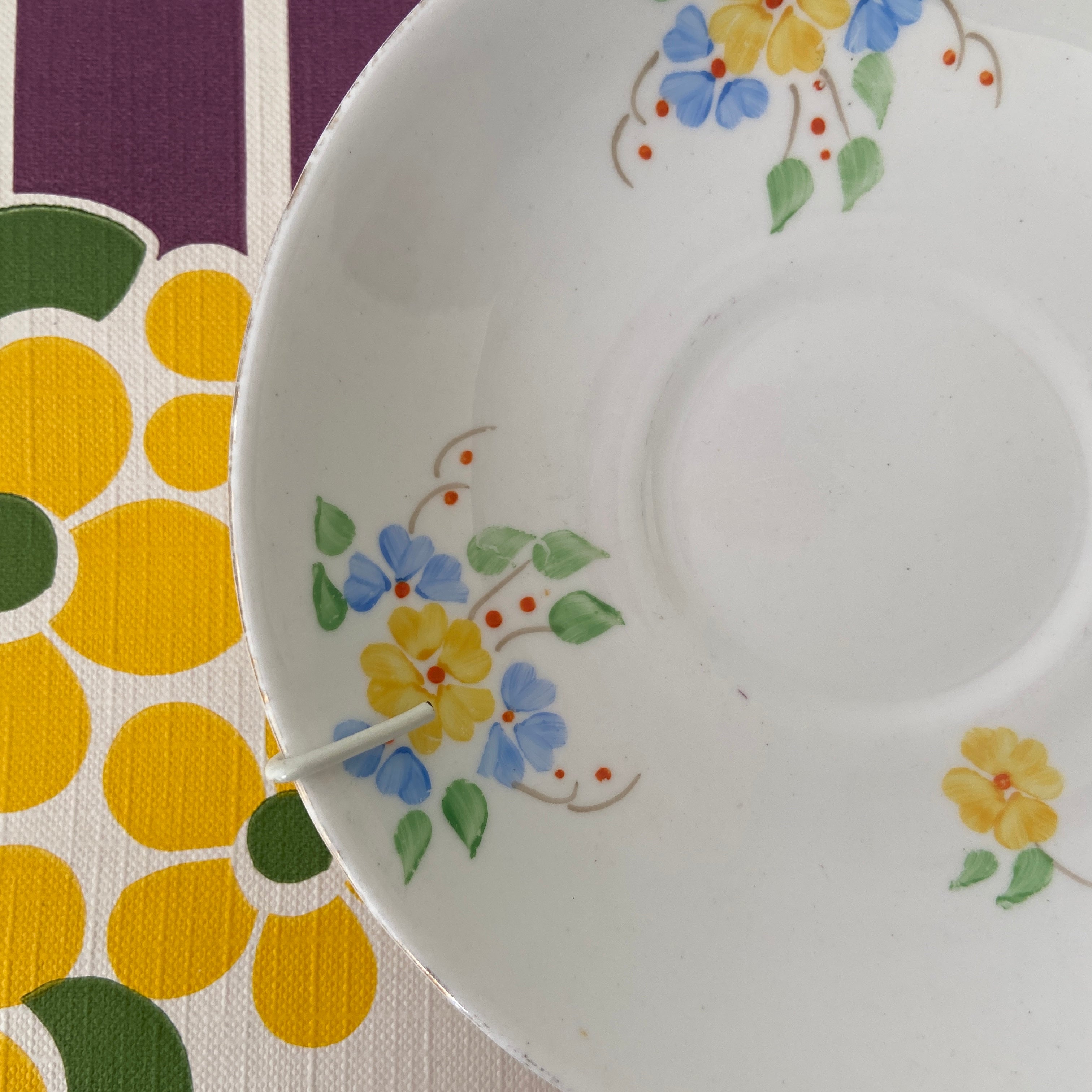 PHOENIX Made in England Display Vintage Plate FLORAL