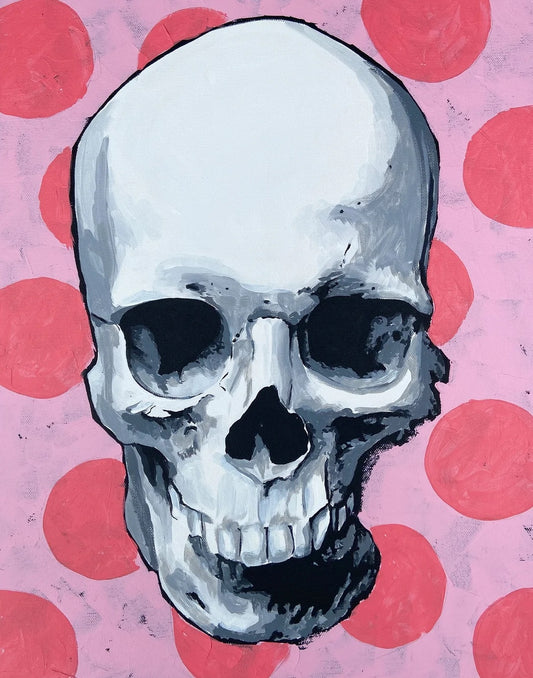 One of a KIND Painting on Canvas SKULL