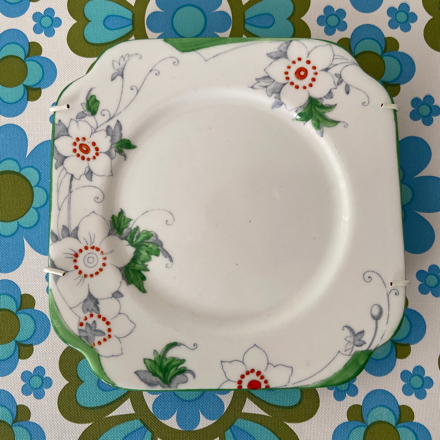 Ready to Hang Adorable Vintage Floral Plate Made in England