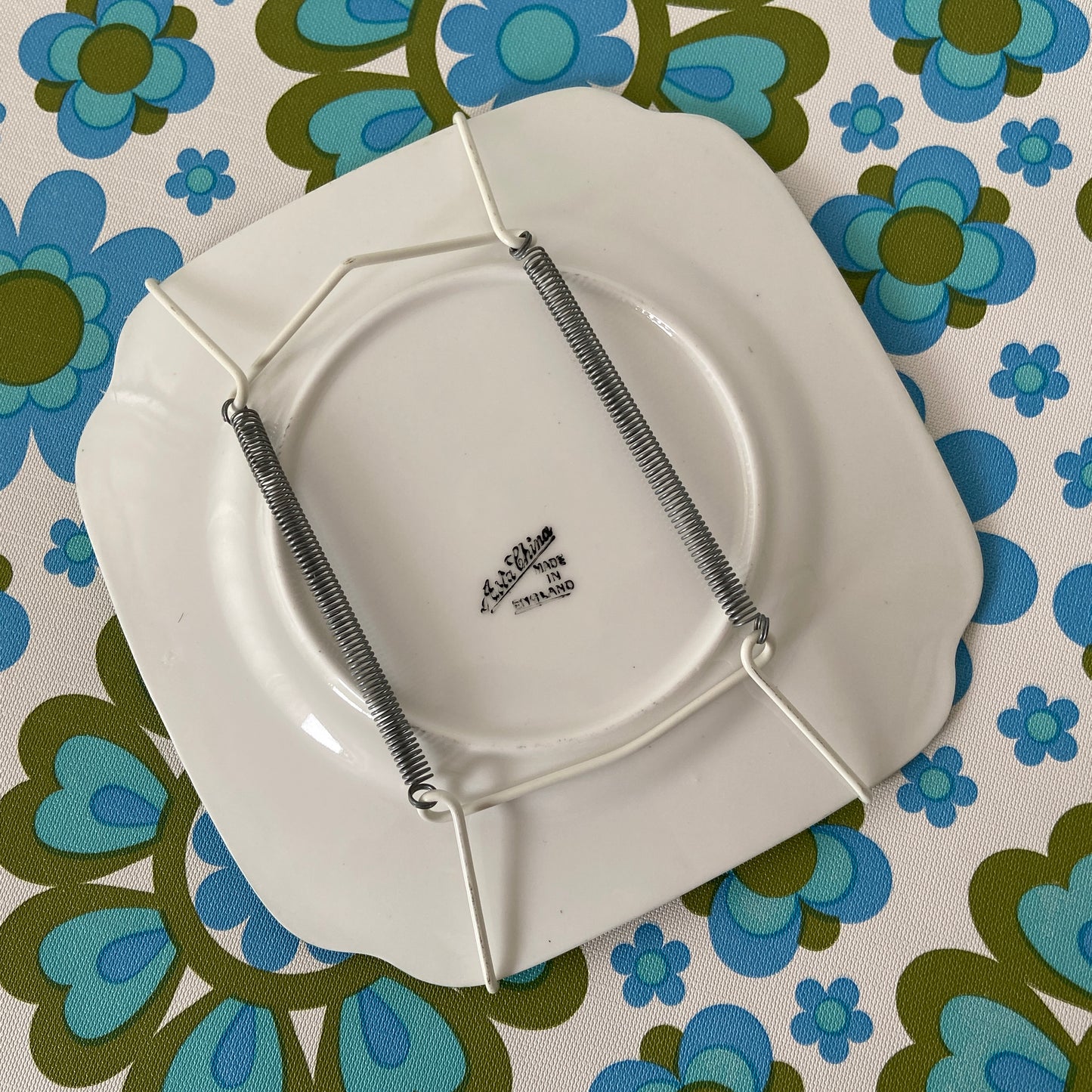 Ready to Hang Adorable Vintage Floral Plate Made in England