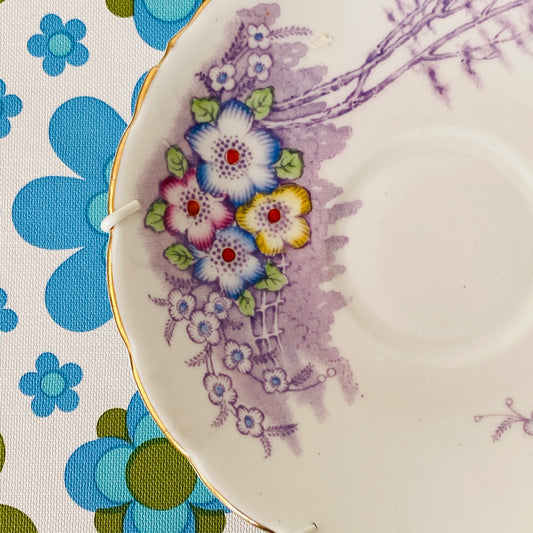 Ready to Hang Vintage PLATE Colclough Floral