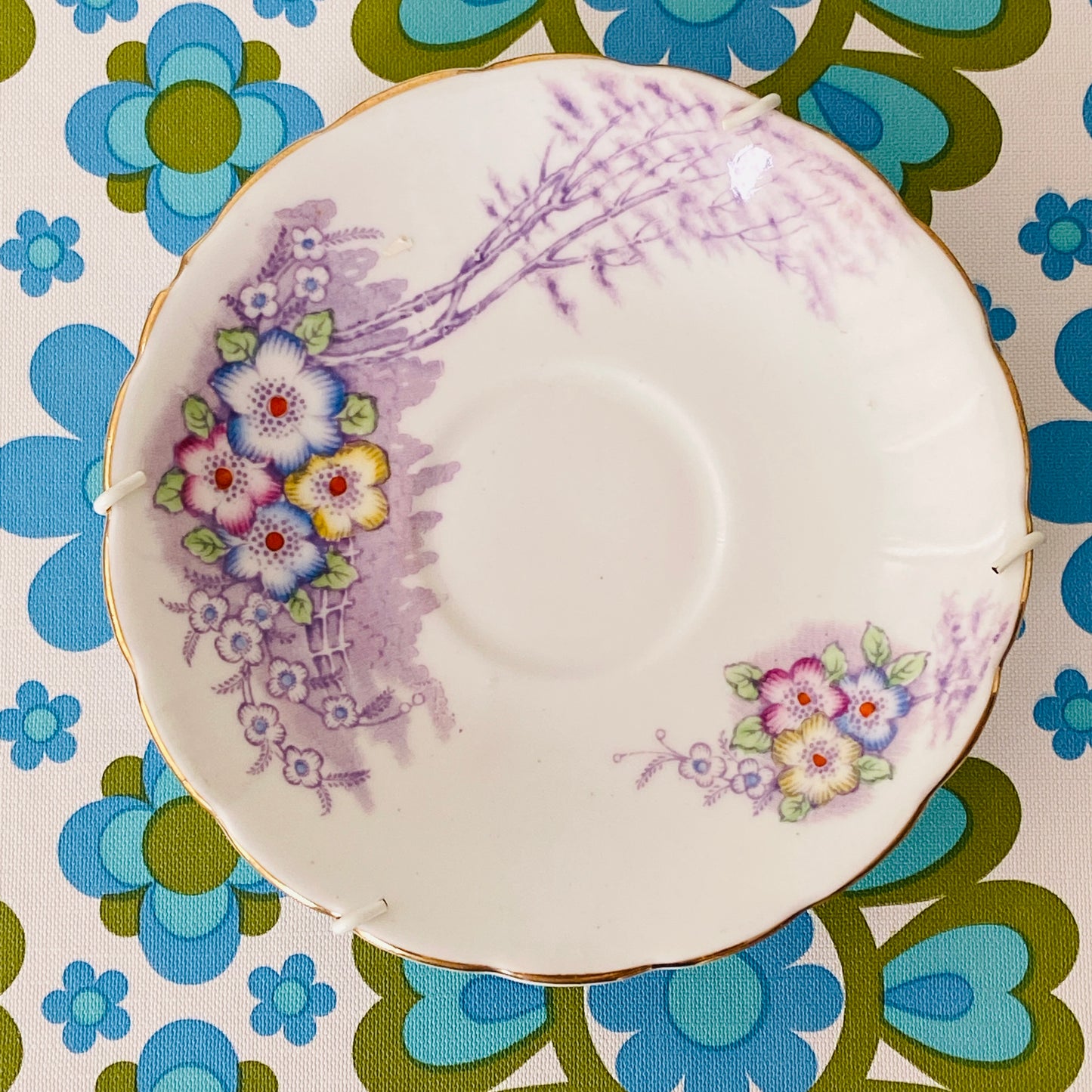 Ready to Hang Vintage PLATE Colclough Floral