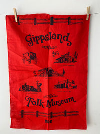 GIPPSLAND Vintage UNUSED Tea Towel