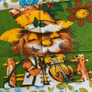 RETRO Pussy Cat Tea Towel UNUSED Vintage Kitchen Wall Hanging