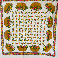 Made in Brazil Cotton Table Cloth FRUIT UNUSED Vintage