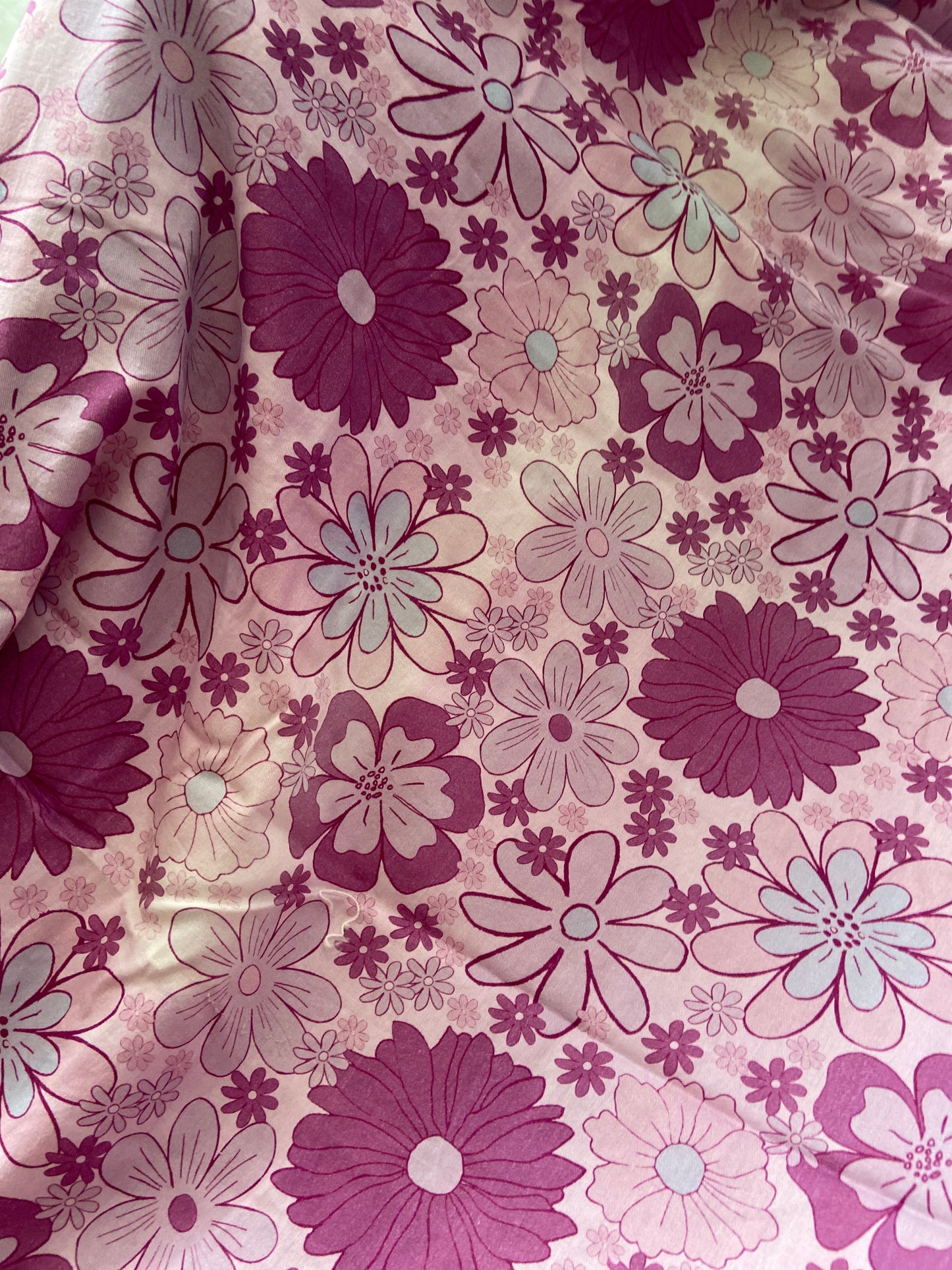 390cms Modern Sample Fabric Cotton PURPLE