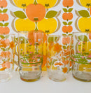 Set of Four Vintage Glasses Mismatched CARAVAN