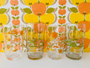 Set of Four Vintage Glasses Mismatched CARAVAN