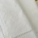 PAIR of Stunning Embroidered Crisp Linen Pillow Case