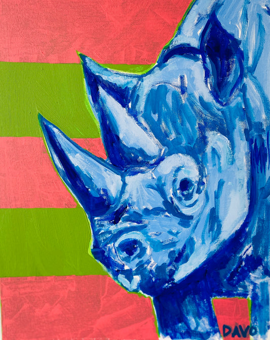 Cool One of a KIND Painting RHINO