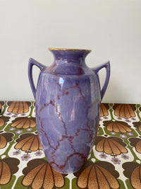 Made in England Purple Marble VASE Vintage