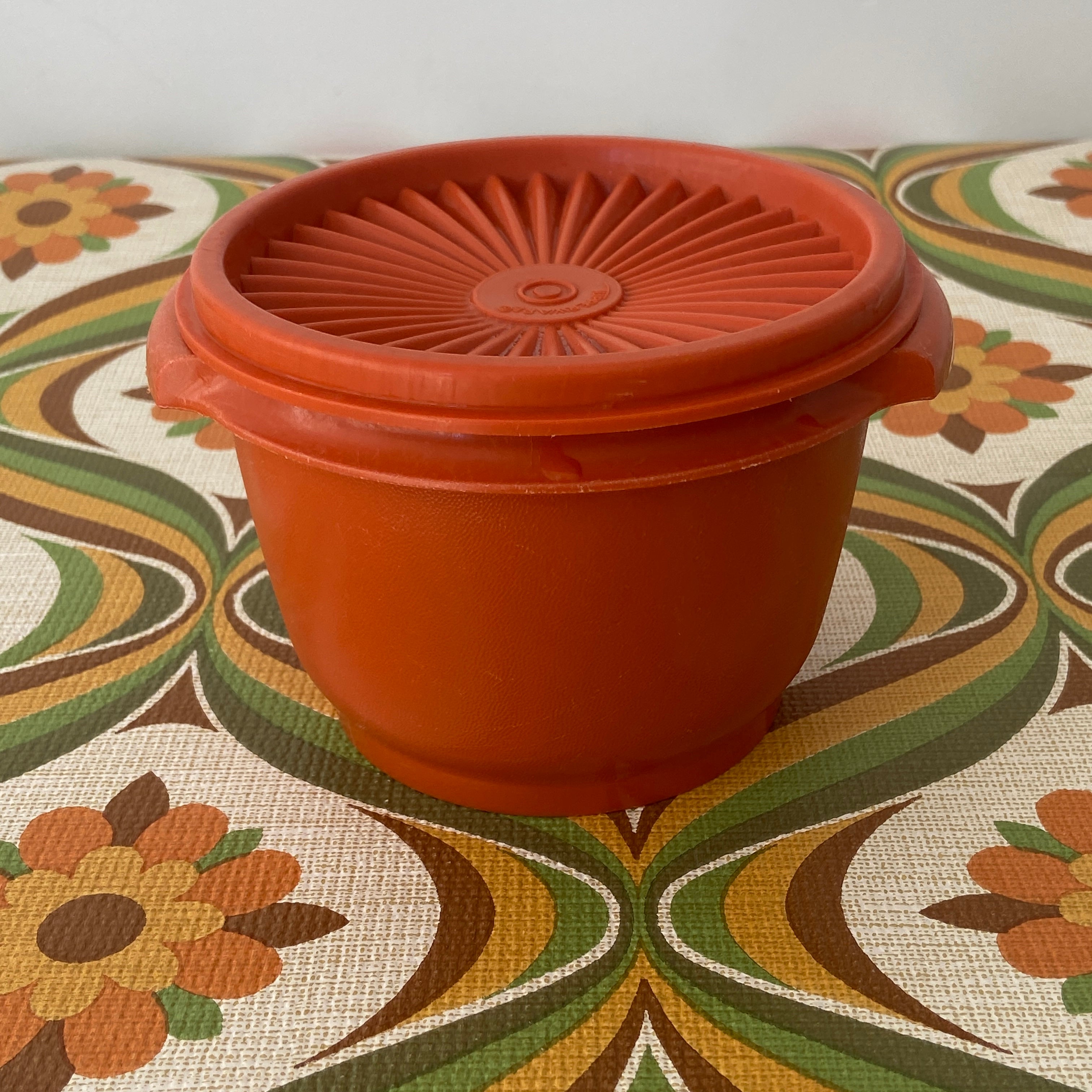 Vintage Small Orange TUPPERWARE 70's