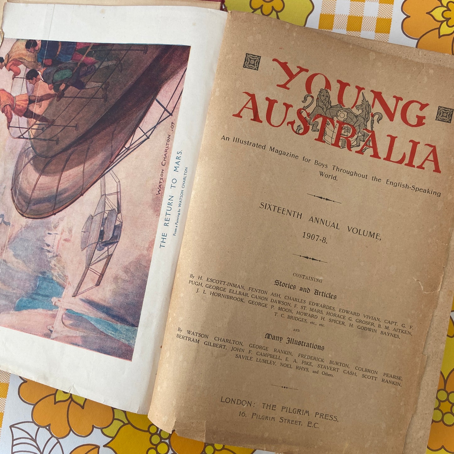 VINTAGE Large Young Australian Book FOR BOYS