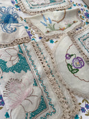 Vintage Doily Lot Embroidery Linen