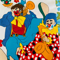 280cms Amazing Screen Printed Heavy Cotton Fabric CLOWNS