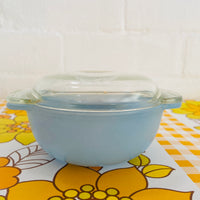 Collectable VINTAGE Retro PYREX MINI Casserole DISH Blue