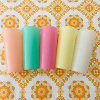 RETRO Pastel Tupperware Cups