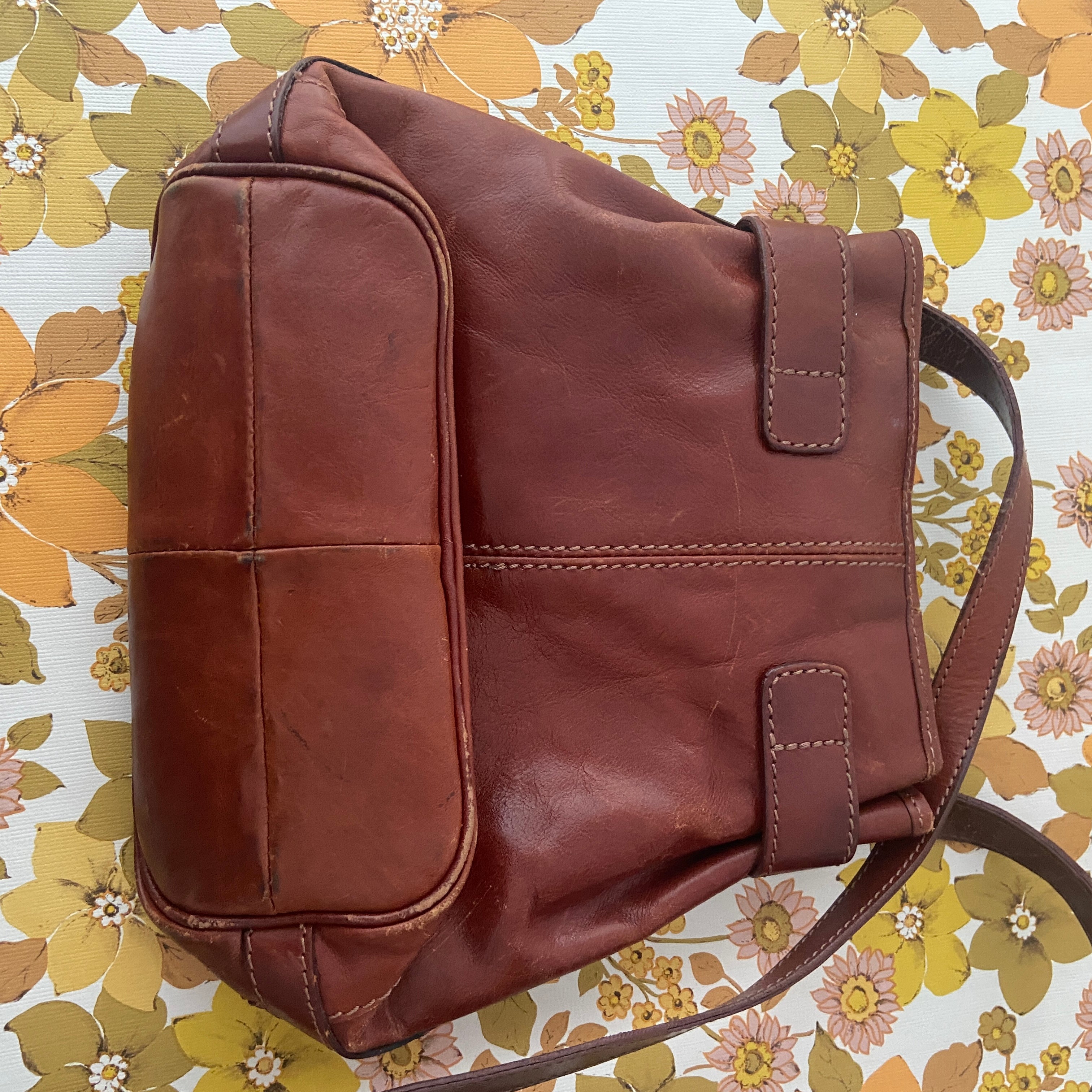 Rustic Vintage Genuine Leather Handbag