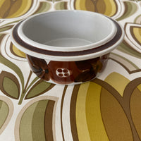 Vintage Retro Arabia Finland Rosmarin Brown Anemone BOWL