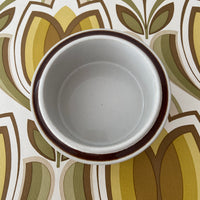 Vintage Retro Arabia Finland Rosmarin Brown Anemone BOWL