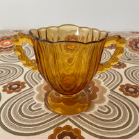 Amber Glass With Two Handles