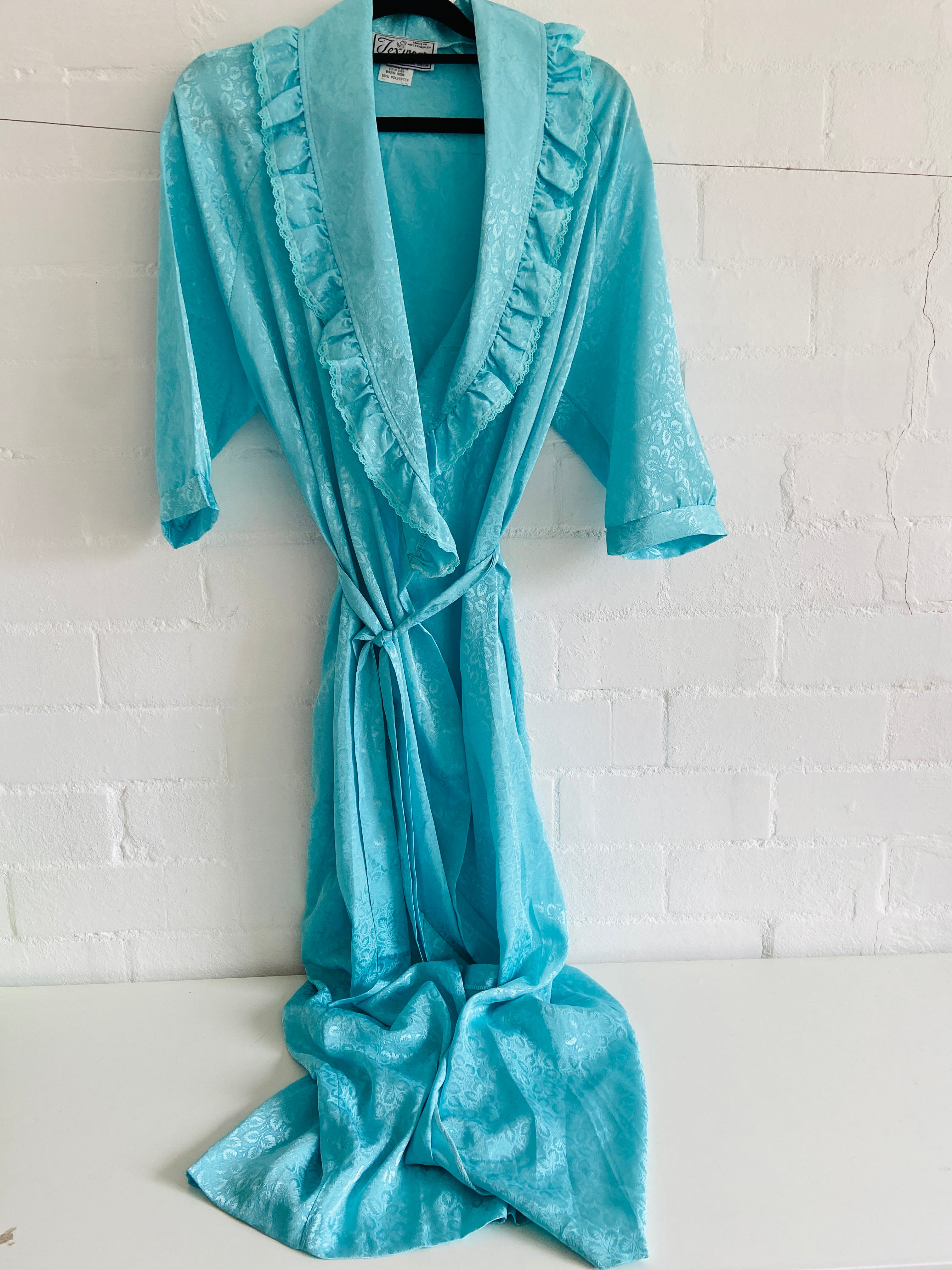 Made in Australia Vintage Blue Dressing Gown PRETTY