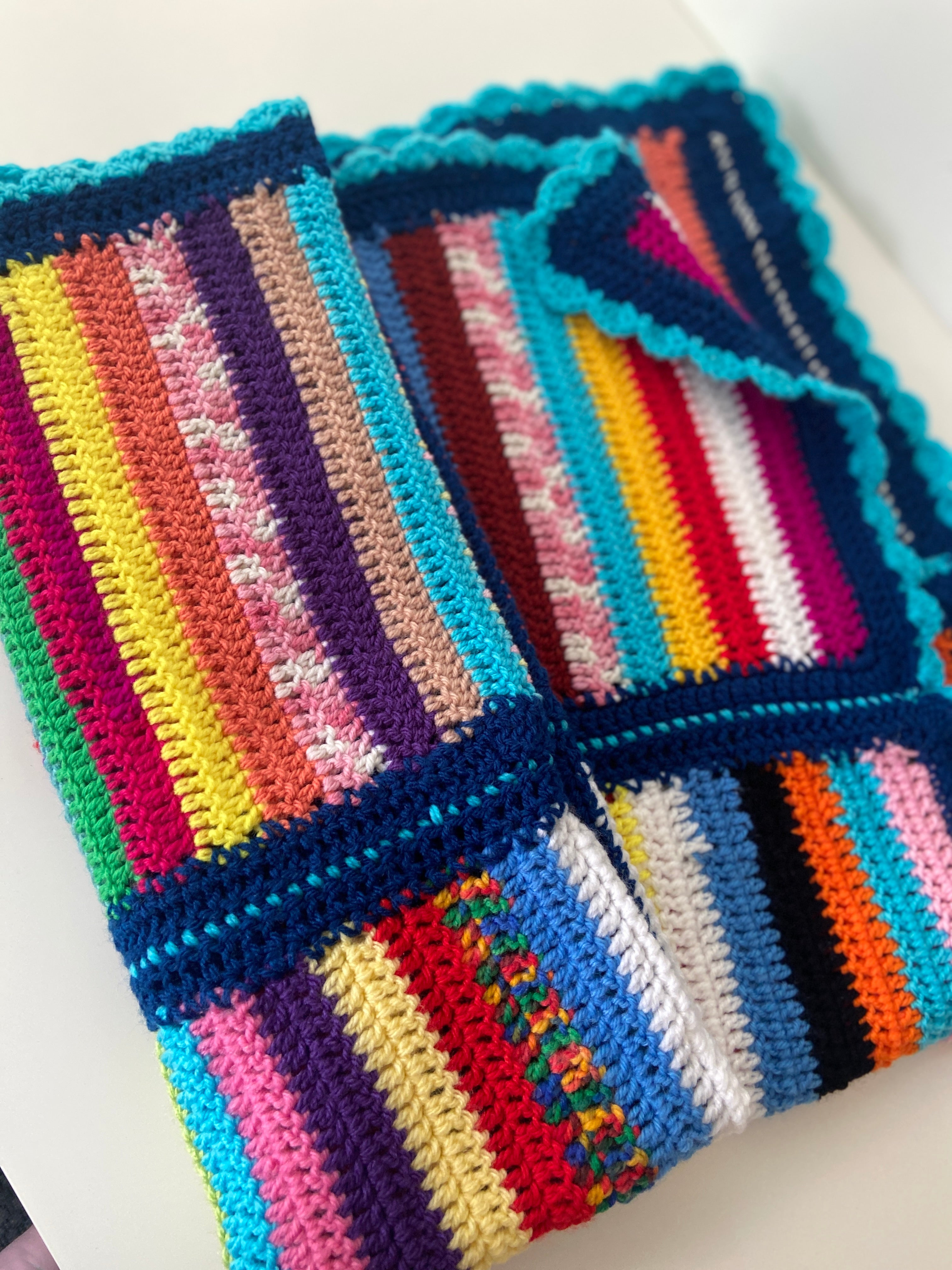 Beautiful Handmade Bright Blanket