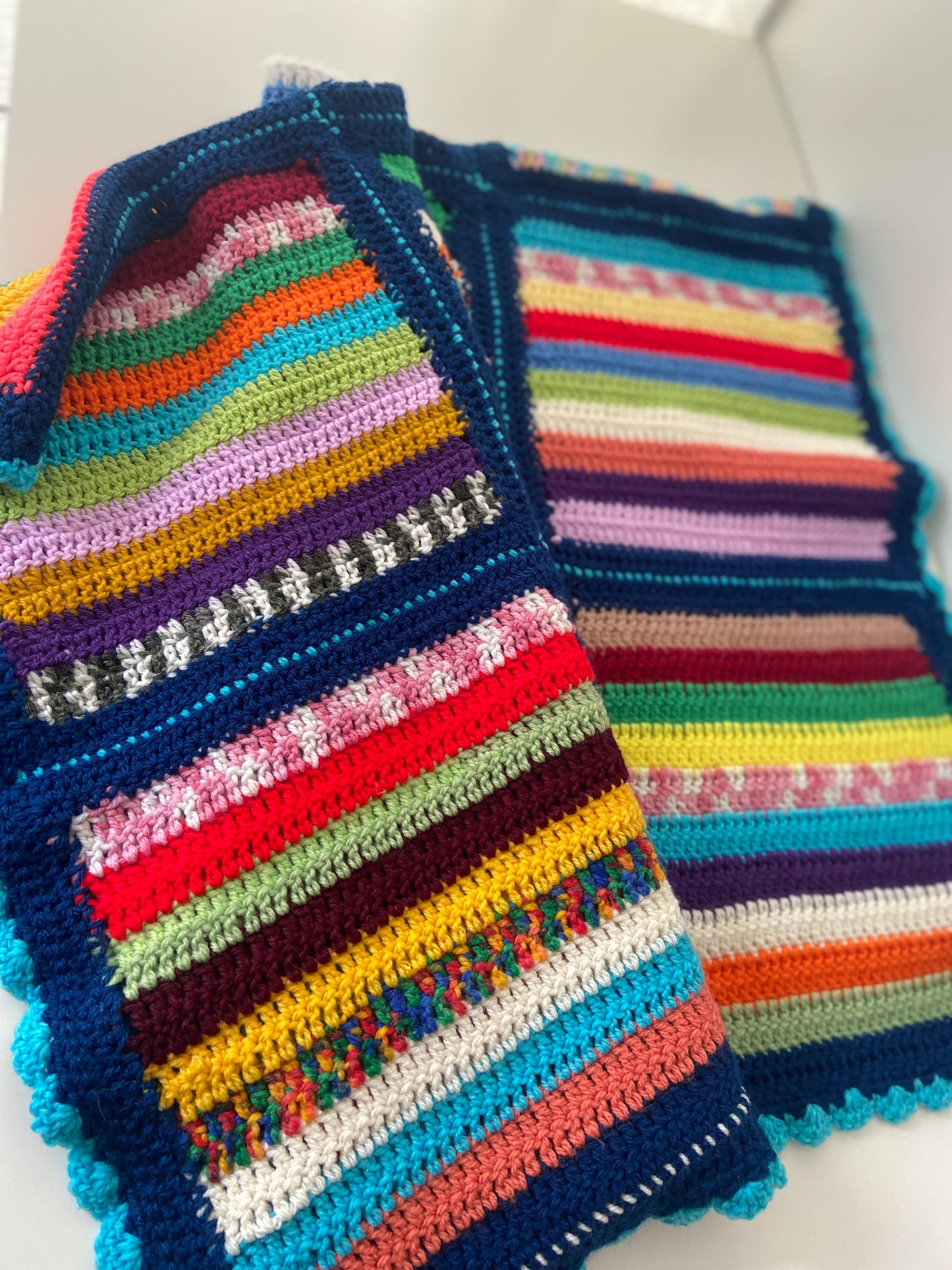 Beautiful Handmade Bright Blanket