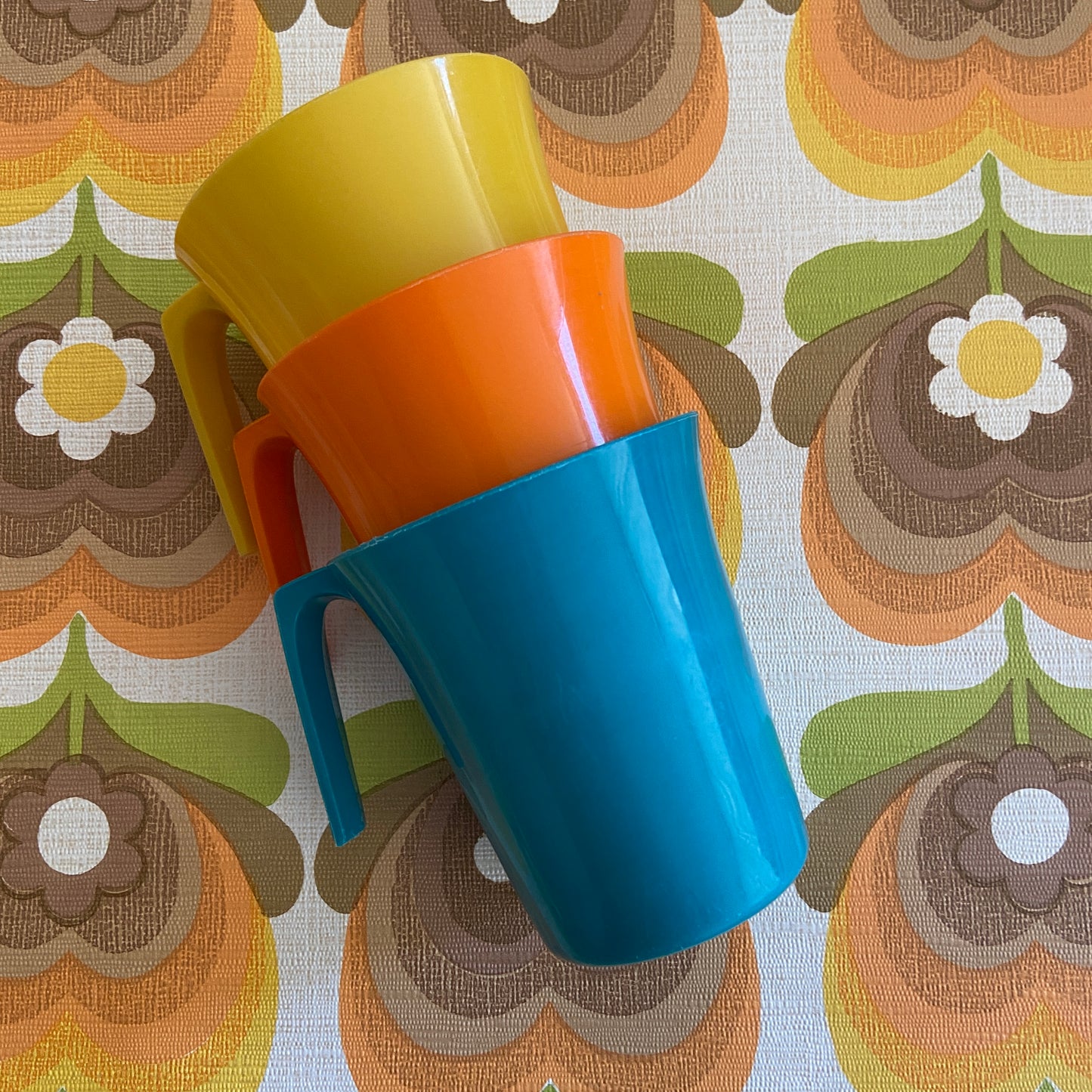 Retro Caravan Cups Camping PLASTIC Vintage