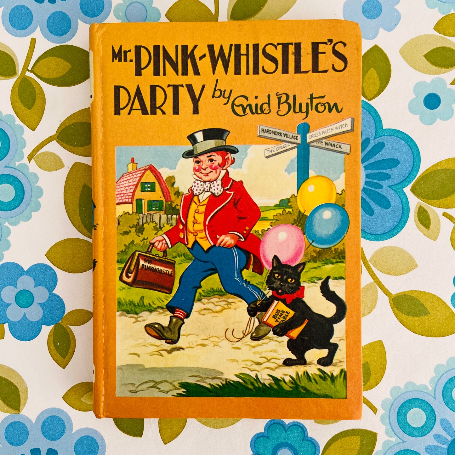 ENID Blyton Pink-Whistles Party Hard Cover Vintage KIDS