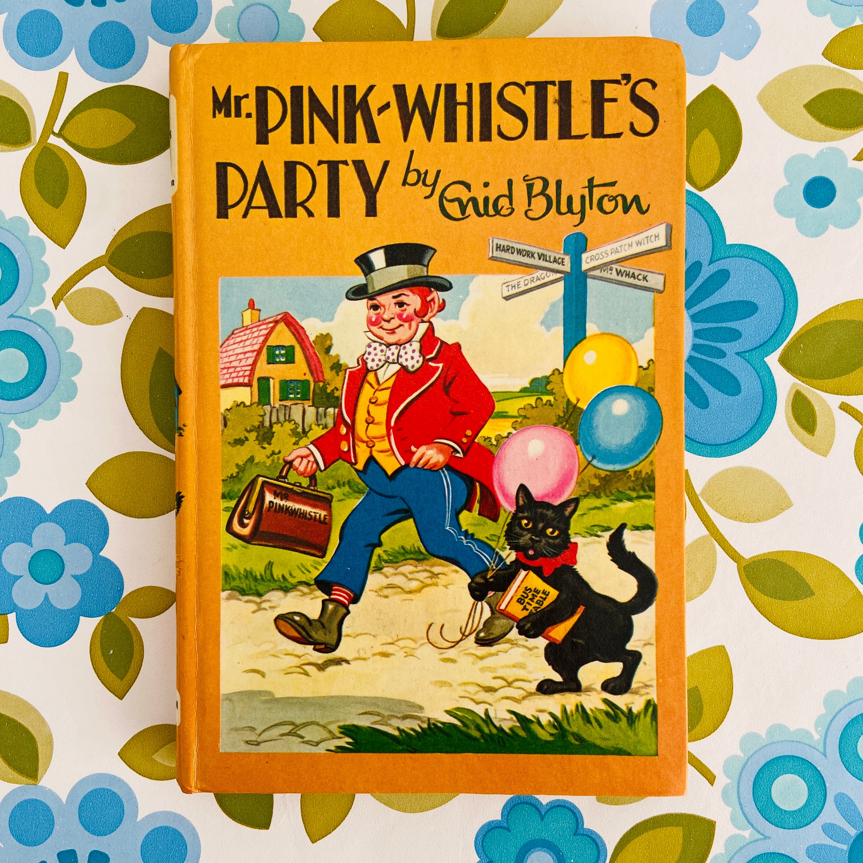 ENID Blyton Pink-Whistles Party Hard Cover Vintage KIDS