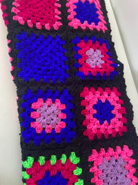 Adorable Granny Square BLANKET Handmade Bright