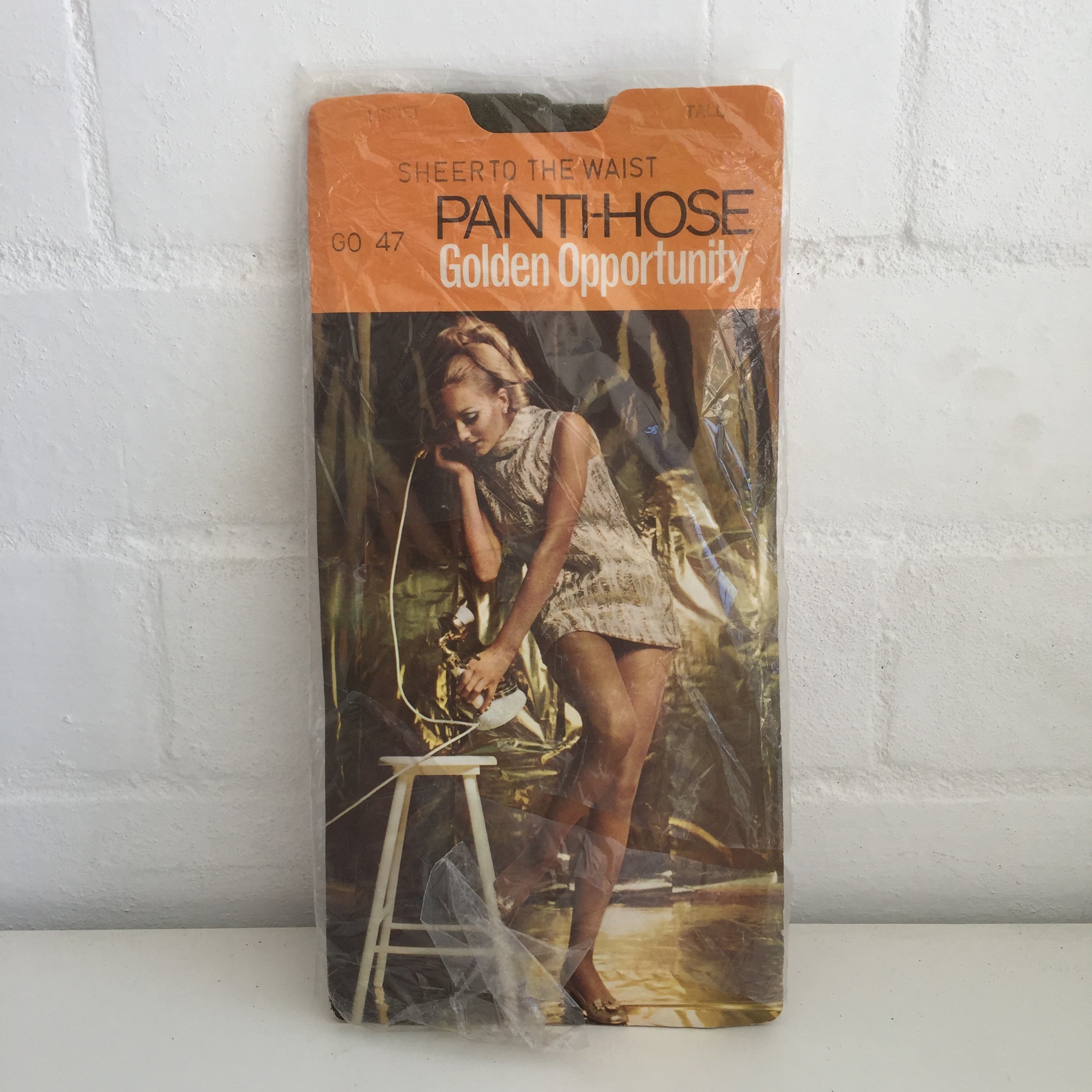 RETRO Cool Packaging Vintage PANTI - HOSE Stockings Tall UNUSED 70's